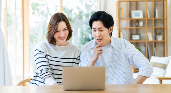 家族や夫婦で理想を話しながら